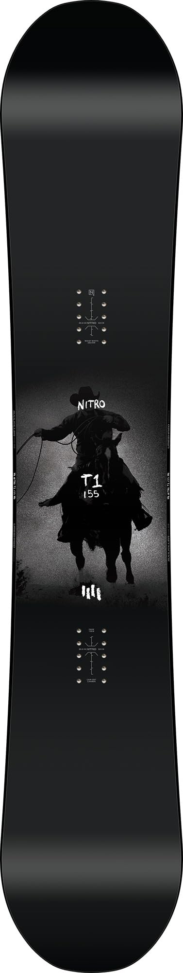 Nitro Snowboards T1 BRD & T1 Wide BRD ´25, Freestyleboard, Twin, Cam-Out Camber, Park