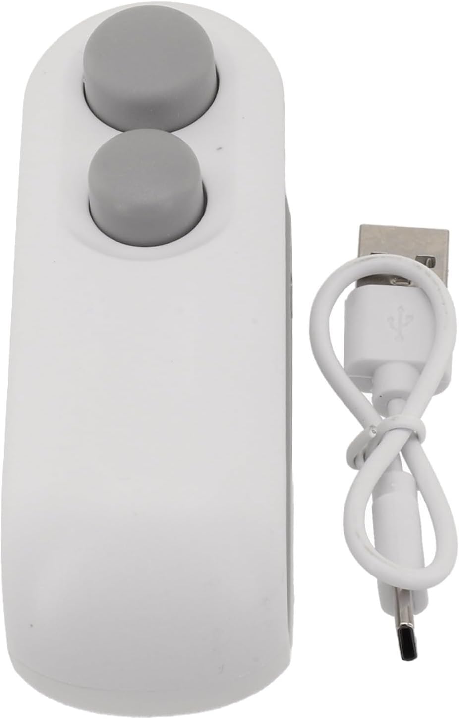 Food Sealer for Chip Bags – Portable Reusable Plastic Bag Sealing Machine, Handheld Snack Bag Sealer Clip Alternative, Compact 9. x 4 x 3. cm(white)