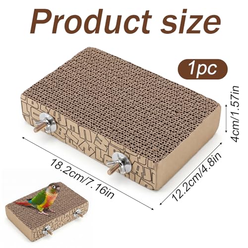 Jouet en papier pour oiseau 18cm YUXIANLB perchoir plat - 3