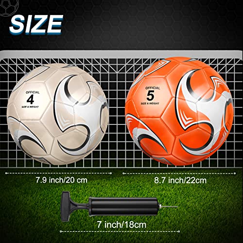 Deekin 2 Pcs Soccer Balls Kids Soccer Ball Toddler Soccer Ball Youth Soccer Ball With Pump For Youth Official Soccer Ball For Game Training (Size 5) #TOP1