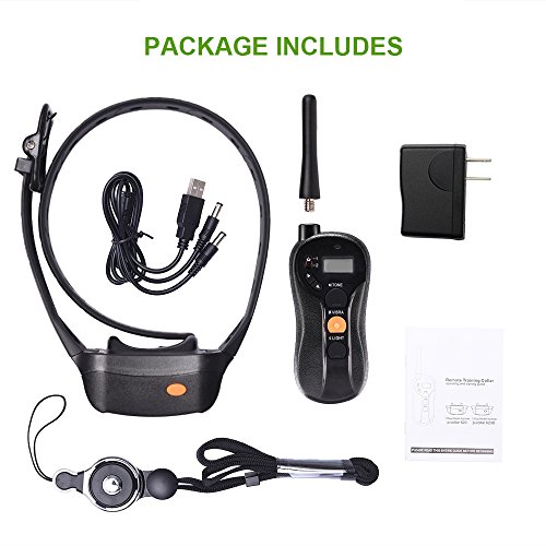 Wolfwill Waterproof Rechargeable Humane Remote Dog Training Collar 1980Ft Blind Operation With No Shock Tone Vibration Light Electric Collar Dogs(22 To 88Lbs) #TOP7