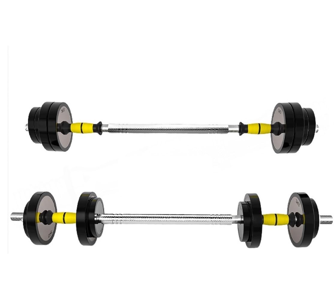 Set di manubri, set pesi 2 in 1, in acciaio puro, attrezzatura fitness for uomo, coppia bilancieri staccabili, multifunzione