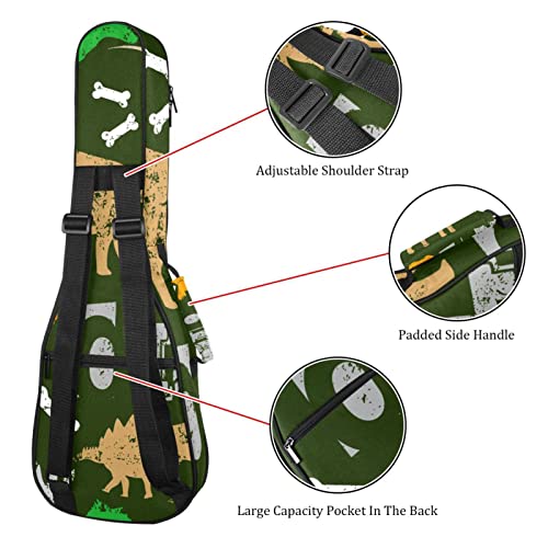 Housse pour ukulélé – Motif empreinte de dinosaure – Rembourrage en éponge de 10 mm d’épaisseur – 53,3 cm – Avec sangles… - Les Beatles, Paul McCartney, John Lennon, RIngo Starr, George Harrison Housse pour ukulélé - Motif empreinte de dinosaure - Rembourrage en éponge de 10 mm d'épaisseur - 53,3 cm - Avec sangles… – Image 4