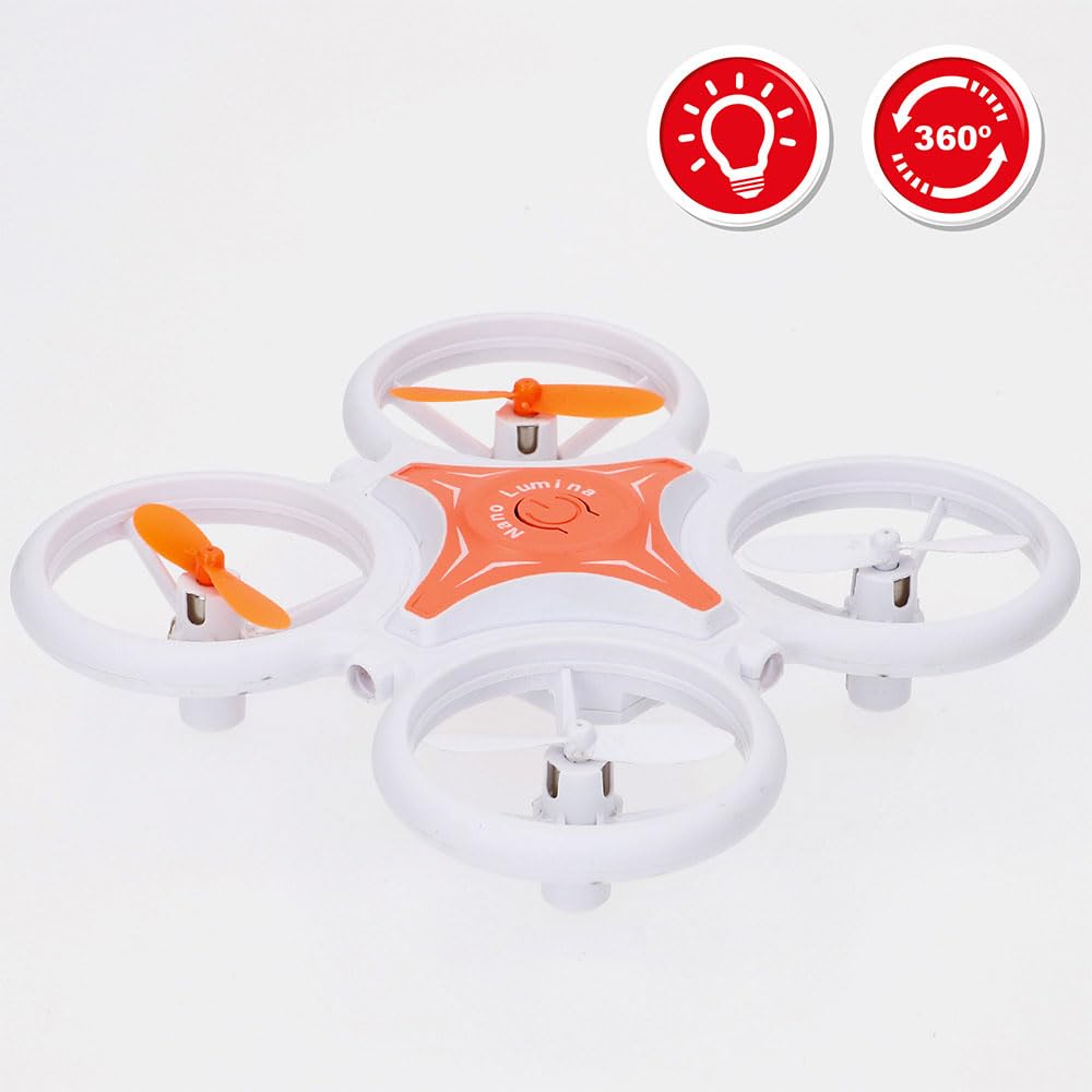 ColorBaby 41865 Speed & Go Dron teledirigido, Luz LED, Mide 12x12 cm, Giro 360°, Alcance 50 Metros, Tiempo Vuelo 7 min, 2.4 GHz, Carga USB, RC, Vehículos radiocontrol, Juguetes niños 8 años