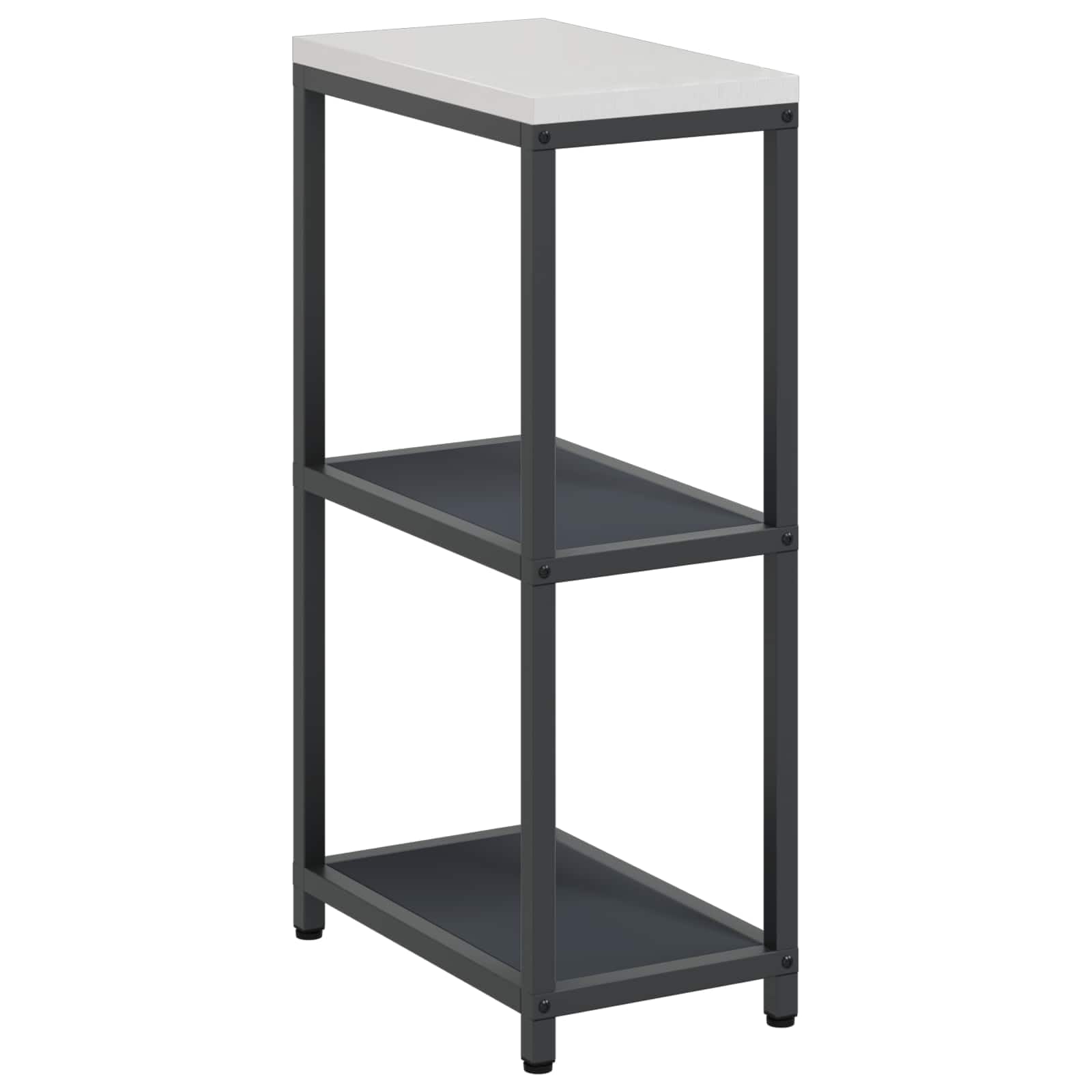 Küchenregal Standregal, 30 x 50 x 92 cm, Küchenaufbewahrung aus Stahl in Anthrazit, stabiles Metallregal für Küchenutensilien, platzsparendes Design für Moderne Küchenorganisation