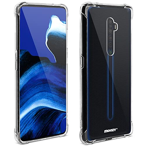 Moozy Funda Silicona Antigolpes para OPPO Reno 2 - Transparente Crystal Clear TPU Case Cover Flexible