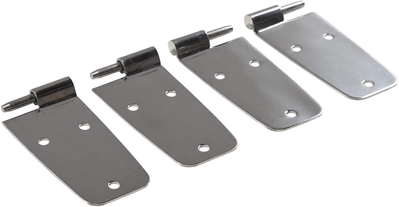 Smittybilt 7420 Door Hinge Set, 76-93 CJ/YJ Full Doors Stainless - Set of 4