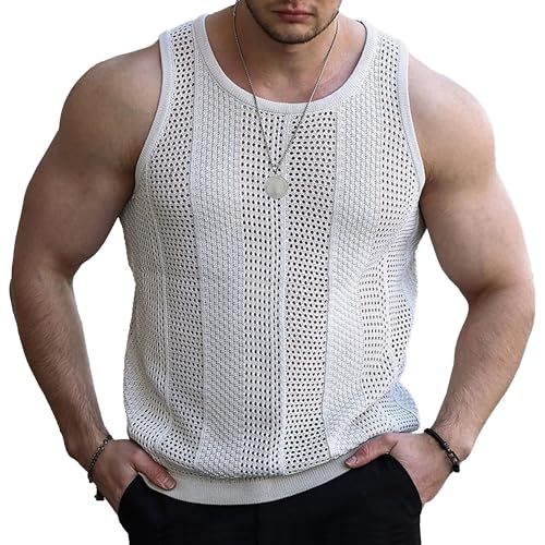 Débardeur de plage homme en crochet pour rester au frais sans sacrifier votre style