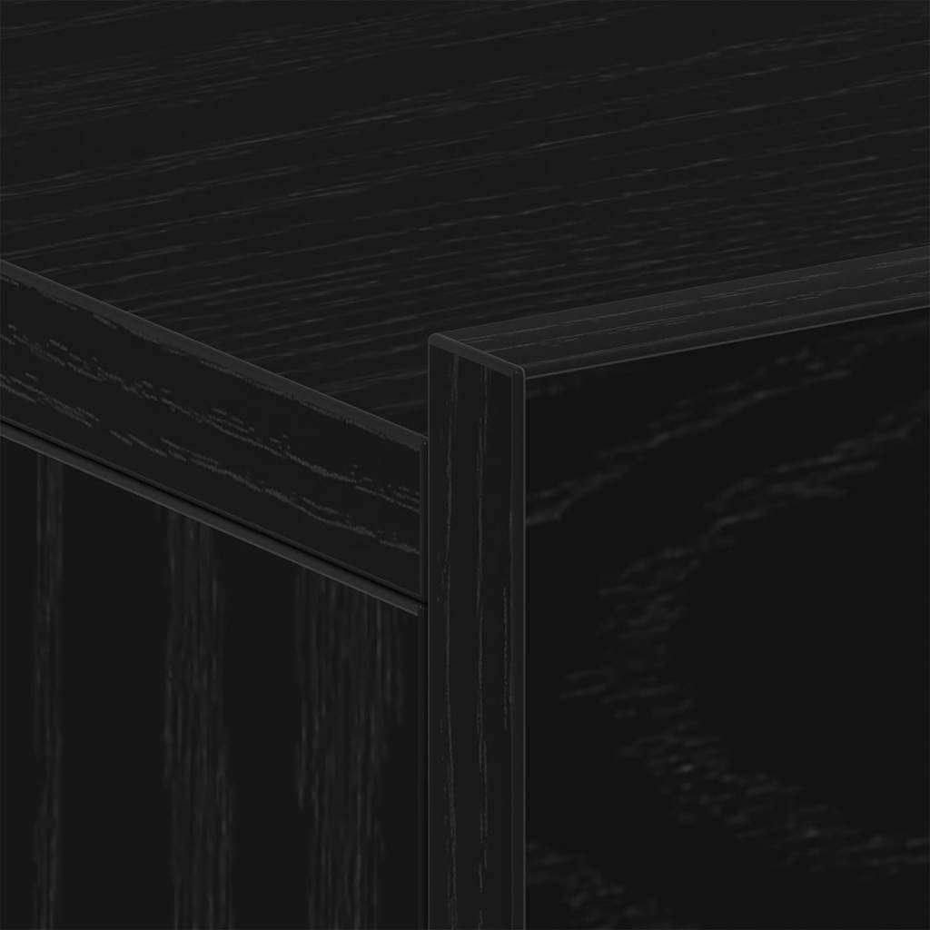 vidaXL Mesitas de Noche flotantes (2 Unidades), Roble Negro, 40 x 32 x 15 cm, Madera de ingeniería