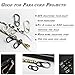 Bytiyar Small Carabiner Clips 1.25 inch (32mm) Metal Snap Hooks with Fixed Eye Spring Gate Keychain Parocord Rope Clasps Accessories, 12 Pcs Black