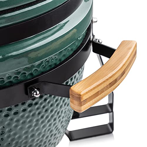 Foto von Fire Mountain 38cm Kamado-Keramik-Grill mit Schutzhülle - grün