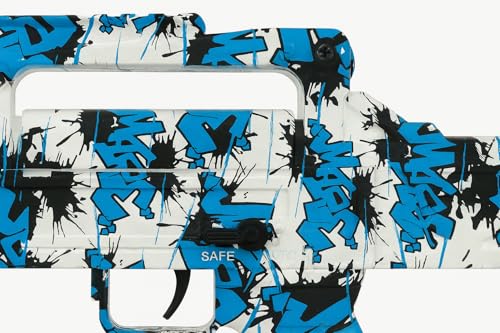 Image of Electric Gel Blaster Toy Gun with Rechargeable Battery, Gel Balls, Scope & Tactical Accessories - Outdoor Shooting Toy for Kids & Adults (The WAR P90-57 CM)
