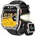 Blackview Reloj Inteligente Hombre Militar - GPS, Linterna, Brújula, AI, 1.91" Smartwatch Hombre con 100+ Modos Deportivos, Llamadas/Notificación, Pulsómetro/Oxímetro/Sueño, Pulsera Actividad, Negro