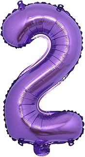 16 inch Purple Alphabet Letter and Number Balloons Set Package, Aluminum Hanging Foil Film Banner Mylar Balloon for Birthday Party Decoration Custom Word (A-Z, 0-9) (16 Inch Purple 2)
