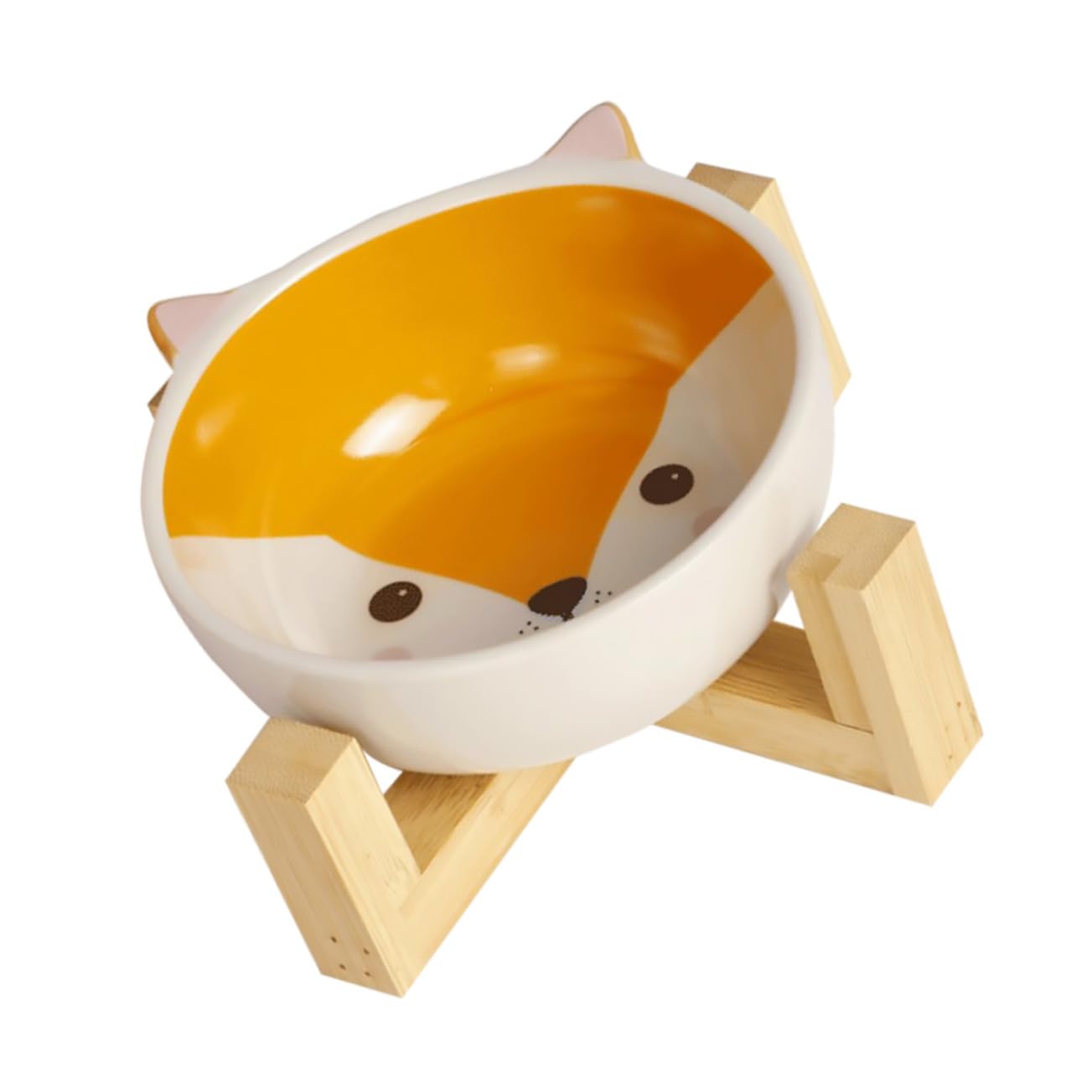 BCOATH 1Set Pet Feeder Bowl for Cats and Dogs Cartoon Eating Bowl with Stand and Durable Design Easy to for Pet Feeding and Drinking