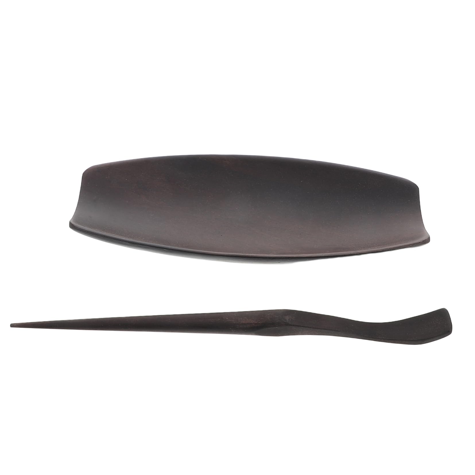 BRIGHTFUFU Wooden Tea Ceremony Utensils Tea Scoop Leaf Holder Nonstick Spoons Loose Tea Storage Kung Fu Tea Set Accessories Home Dec