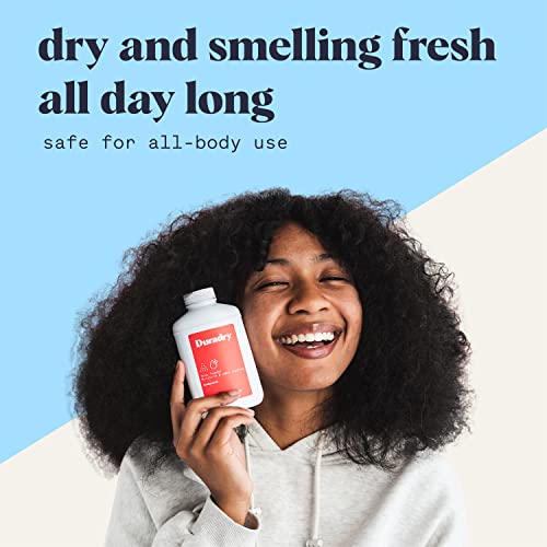 Duradry Body Powder - Sweat Defense & Odor Control, Sweat Absorbing, Anti-Chaffing, All Natural Powder, Talc-Free, Prevents And Eliminates Any Body Odor Naturally - Seabreeze, 4Oz #TOP1