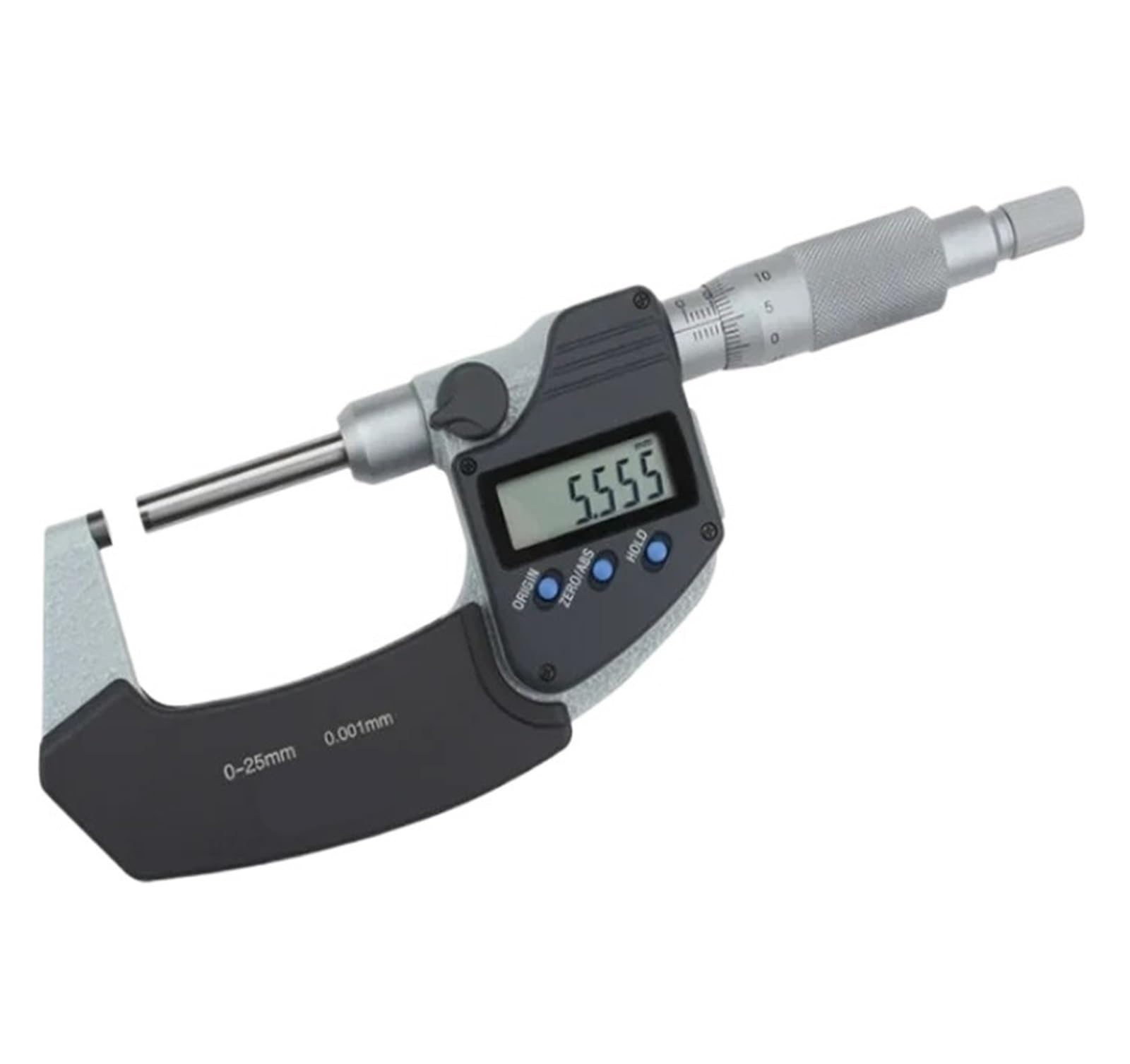 FQJYXWEWL Electronic Digital Display Straight Outer Diameter Micrometer 406-250/251-30 0-25mm(406-253-30)