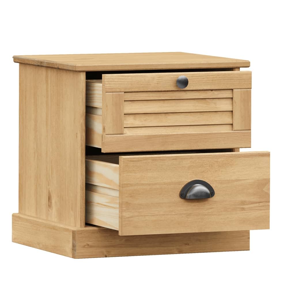 vidaXL Table de Chevet Vigo 42x35x42 cm Bois de pin Massif