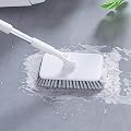 Snpurdiri Big Head Shower Floor Brush, Grout Brush with Long Handle - Extendable Telescopic Handle - Kitchen/Shower/Tub/Tile Scrub Brush