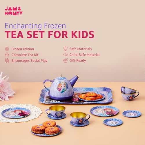 Image of Amazon Brand - Jam & Honey Children's Tea Set Frozen