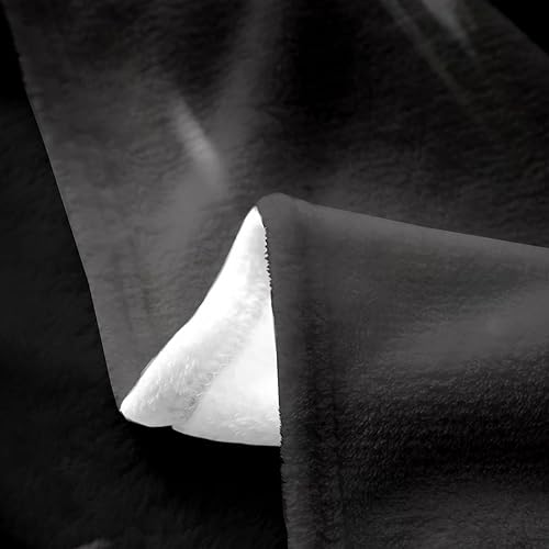 Miniatura 3 de Erosebridal Manta de búho salvaje de 40 x 50 pulgadas, manta de vellón de búho blanco y negro, manta mullida con estampado de animales de pájaro,