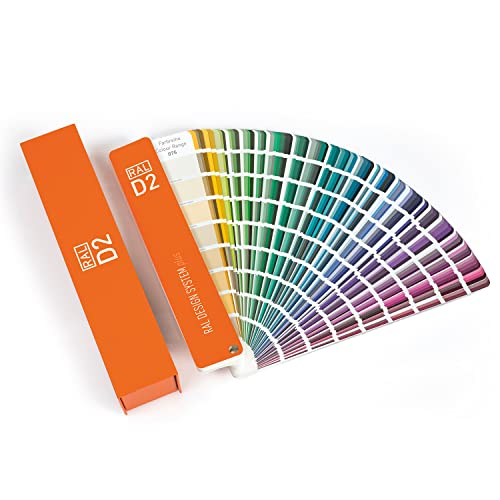 RAL D2 carta de colores, 1.825 colores, semi-mates, 5 idiomas