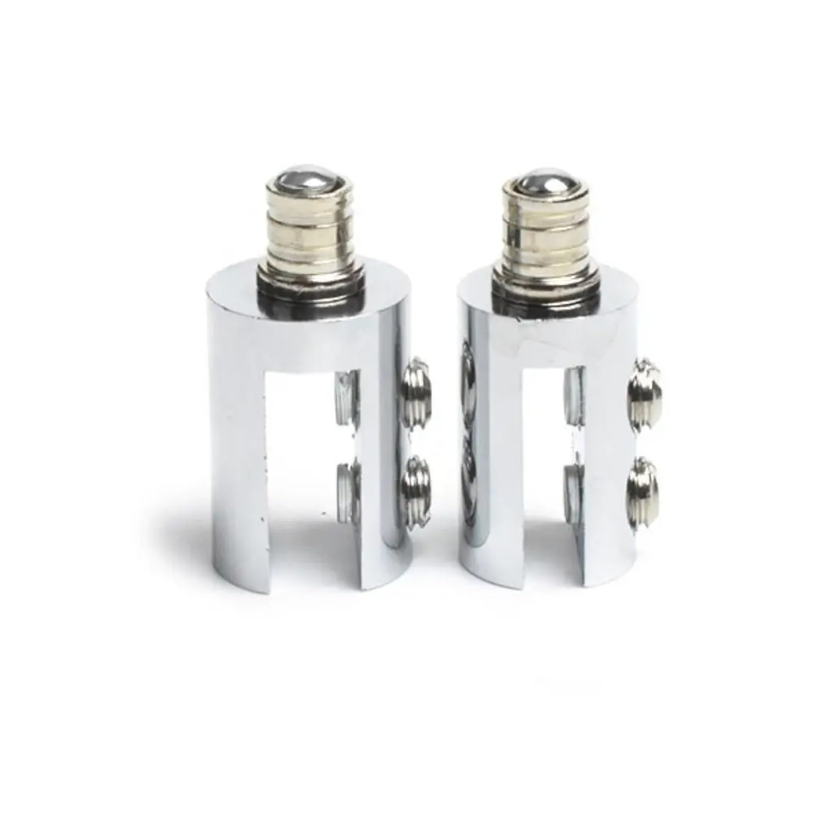 Charnière porte verre cuivre 3-8mm axe cylindrique pivotant x2