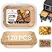 KitchenBoss Carta Forno per Friggitrice ad Aria: 120 Pezzi Rettangolare Carta Forno Fogli 22 x 14cm, Antiaderente Impermeabile Antiolio Air Fryer Accessori Compatibile con Ninja AF300EU AF400EU immagine