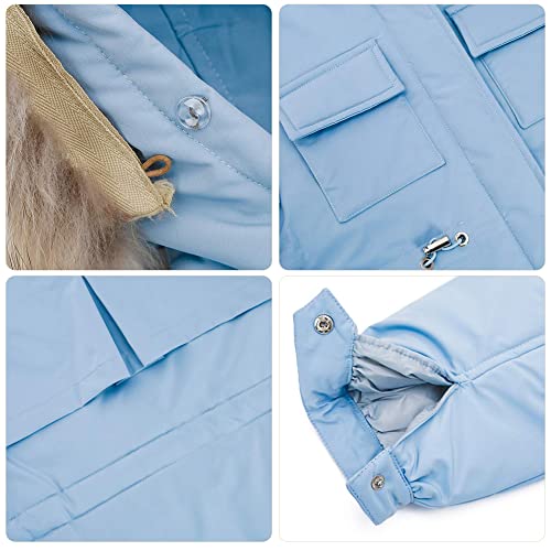 Wesidom Baby Boys Girls Snowsuit, Toddler Winter Outfit Sets Kids Hooded Artificial Fur Down Jacket Coat And Ski Bib Pants #TOP4