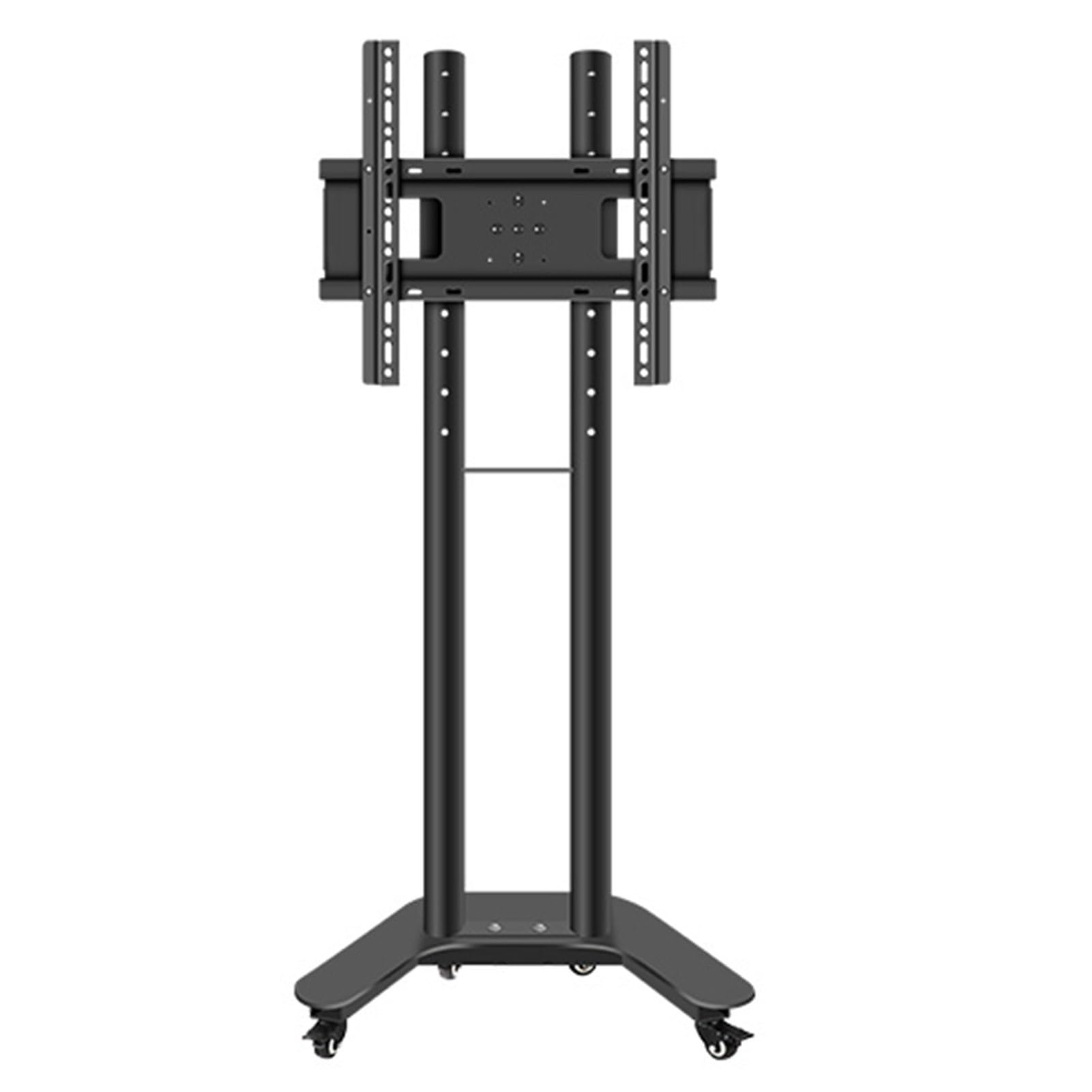 HPTHLY Mobile Tv Cart On Wheels - Height Adjustable Tv Stand - Mobile Tv Cart For 32-60 Inch Tvs, 0-90° Horizontal And Vertical Screen Rotation