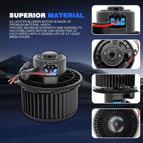 Image of HVAC A /C Blower Motor with Fan Cage Replacement for 1999 2000 2001 2002 2003 2004 2005 2006-2014 Chevy Tahoe Silverado Avalanche Suburban,GMC Sierra Yukon 1500, Cadillac Escalade 700089