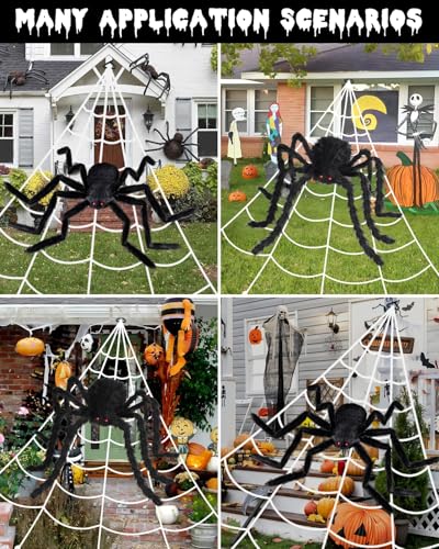 Amazon – 16.4' Light-Up Halloween Spider Web w/ 48" Spider - image 5