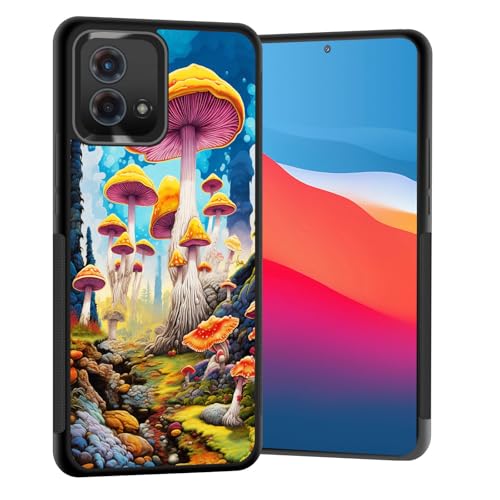 Vobber for Moto G 5G 2025 Case,Slim Anti-Scratch Architecture TPU Shockproof Protective Case Cover for Motorola Moto G 5G 2025,Fantasy Mushroom Forest
