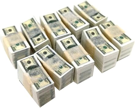 00 USD Bill Model Miniature Play Money Mini $100 Bill Thumbnail 100 Sheet Miniature