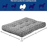 MidWest Homes for Pets Small QuietTime Deluxe Gray Ombré Swirl Plush Pet Bed, Machine Washable, Non-Skid Bottom, Soft Crate Mat for 24-inch Crates
