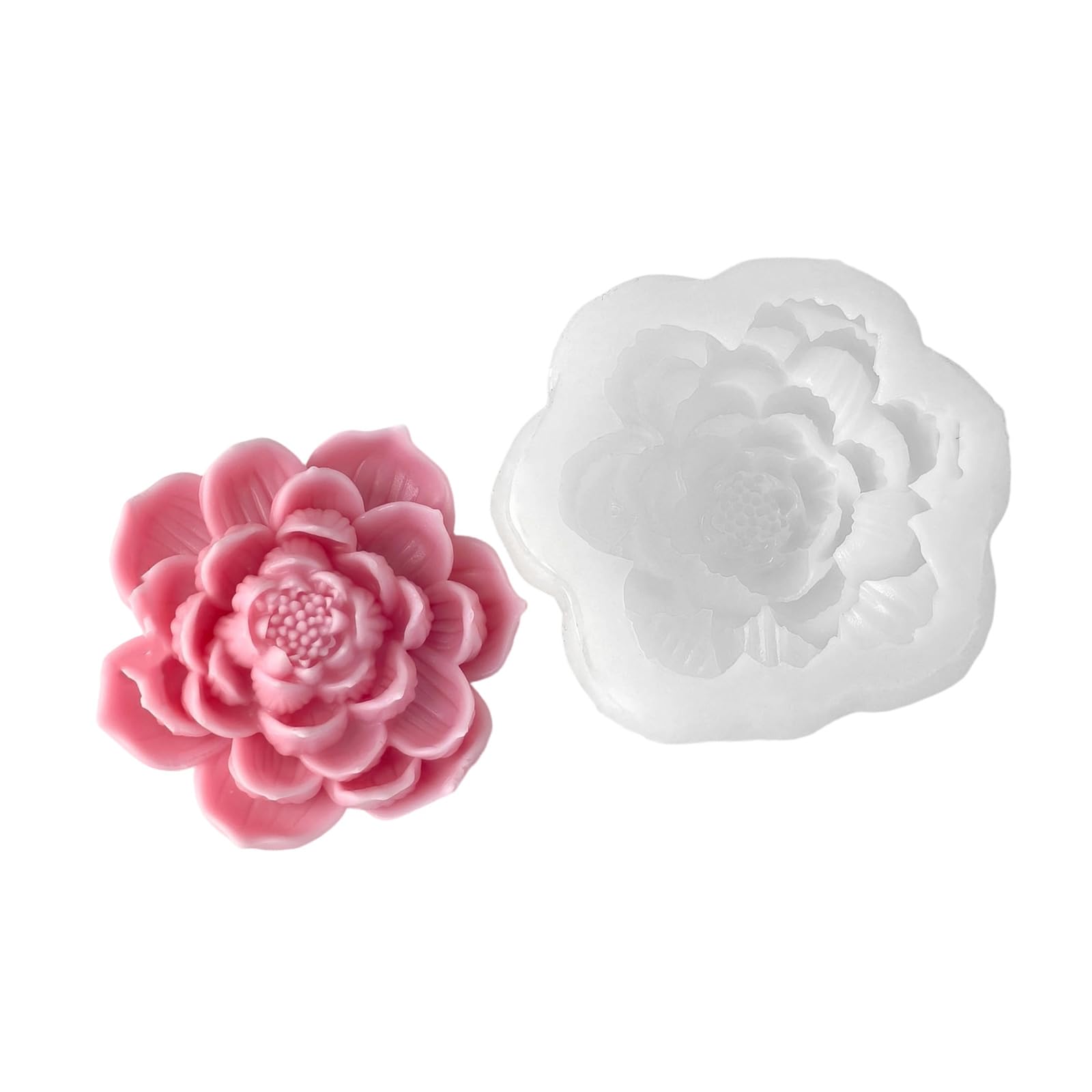 Kaeltsyn Silicone Rose Flower for Aromatherapys with Detailed Petals Designs Making Set