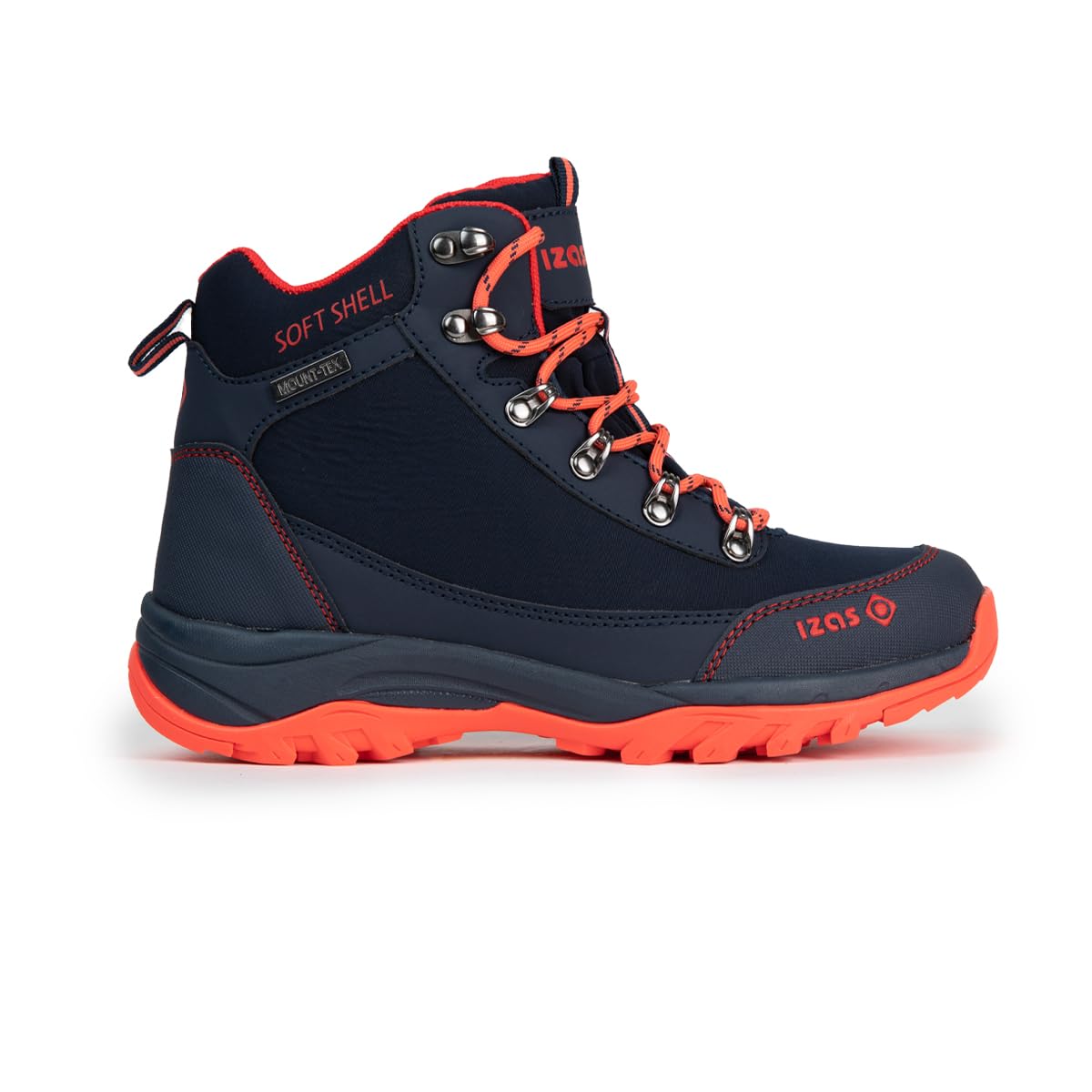 Izas Lezat Botas de Montaña Impermeables para Mujer. Refuerzo en Puntera y Talón. Material Shoftshell/Sintético. Suela de Caucho y Entresuela Phylon