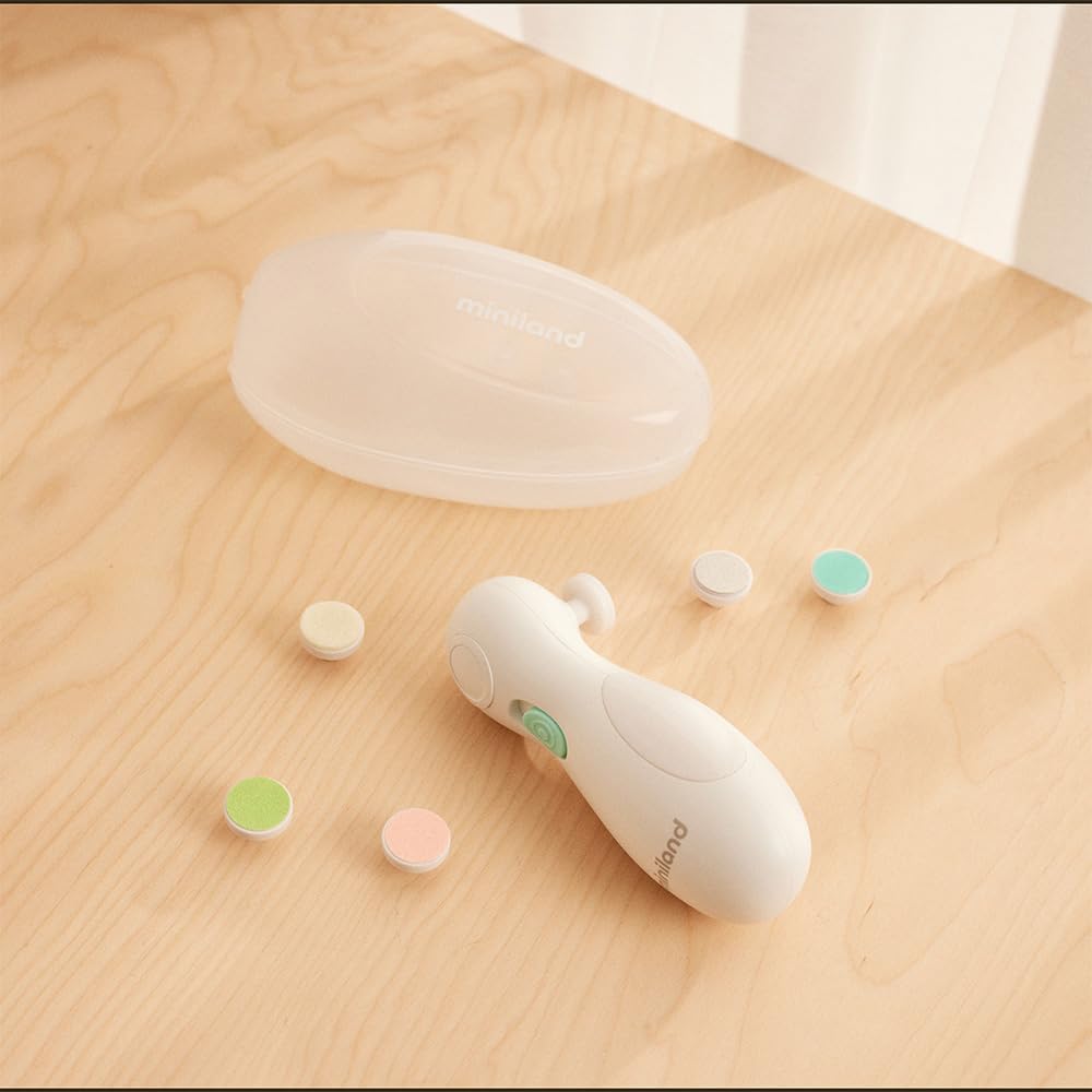 Miniland Baby Nail Trimmer. Lima elettrica per unghie per bambini.