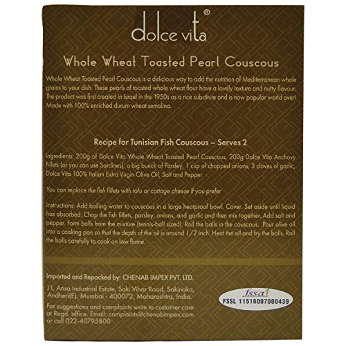 Image of Dolce Vita Whole Wheat Toasted Pearl Couscous, 200g