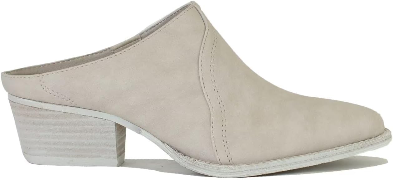 Women's Western Mules Stacked Block Heels Mules Comfort Pointed Toe Backless Slip on Slides Loafer Shoes - Image 3