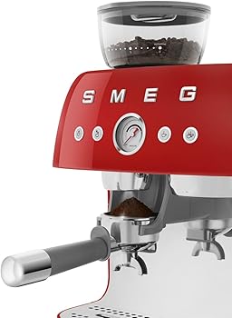 Smeg EGF03RDEU espresso coffee machine, bean-to-cup machine 50s Style, red5
