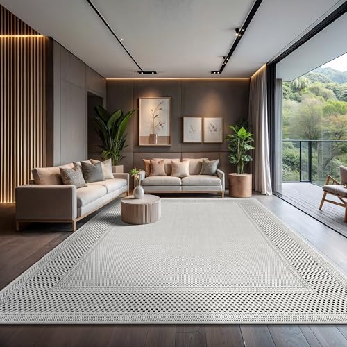 CAMILSON Easy Jute Rug 10'x14' Off-White Woven Indoor Outdoor