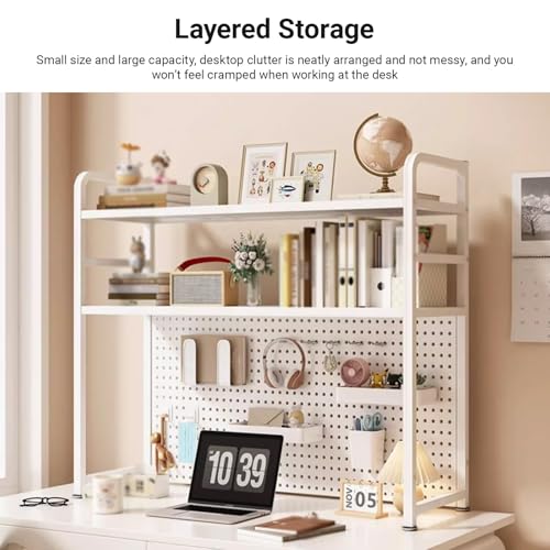 Étagère de bureau blanche et meuble de rangement d'outils maison