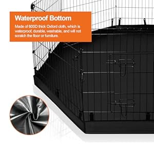 PJYuCien-Dog-Playpen-Metal-Foldable-Dog-Exercise-Pen-Pet-Fence-Puppy-Crate-Kennel-Indoor-Outdoor-with-8-Panels-30H-Bottom-Pad-for-Small-Medium-Pets - Cucciolini Doodles PJYuCien-Dog-Playpen-Metal-Foldable-Dog-Exercise-Pen-Pet-Fence-Puppy-Crate-Kennel-Indoor-Outdoor-with-8-Panels-30H-Bottom-Pad-for-Small-Medium-Pets