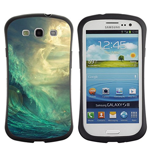Black-Dwarf (Gott Ens Flare Schiffe Sturm Fahrzeuge) Defender Series TPU Silikon Robust hülle Schutzhülle Case für Samsung Galaxy S3 I9300