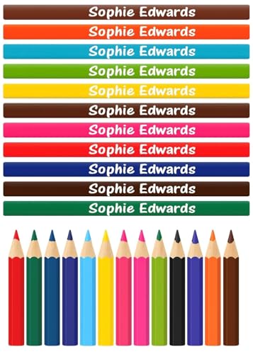 Hands Off Personalised Colouring Pencils x 12