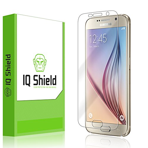 IQShield Screen Protector Compatible with Samsung Galaxy S6 LiquidSkin Anti-Bubble Clear TPU Film