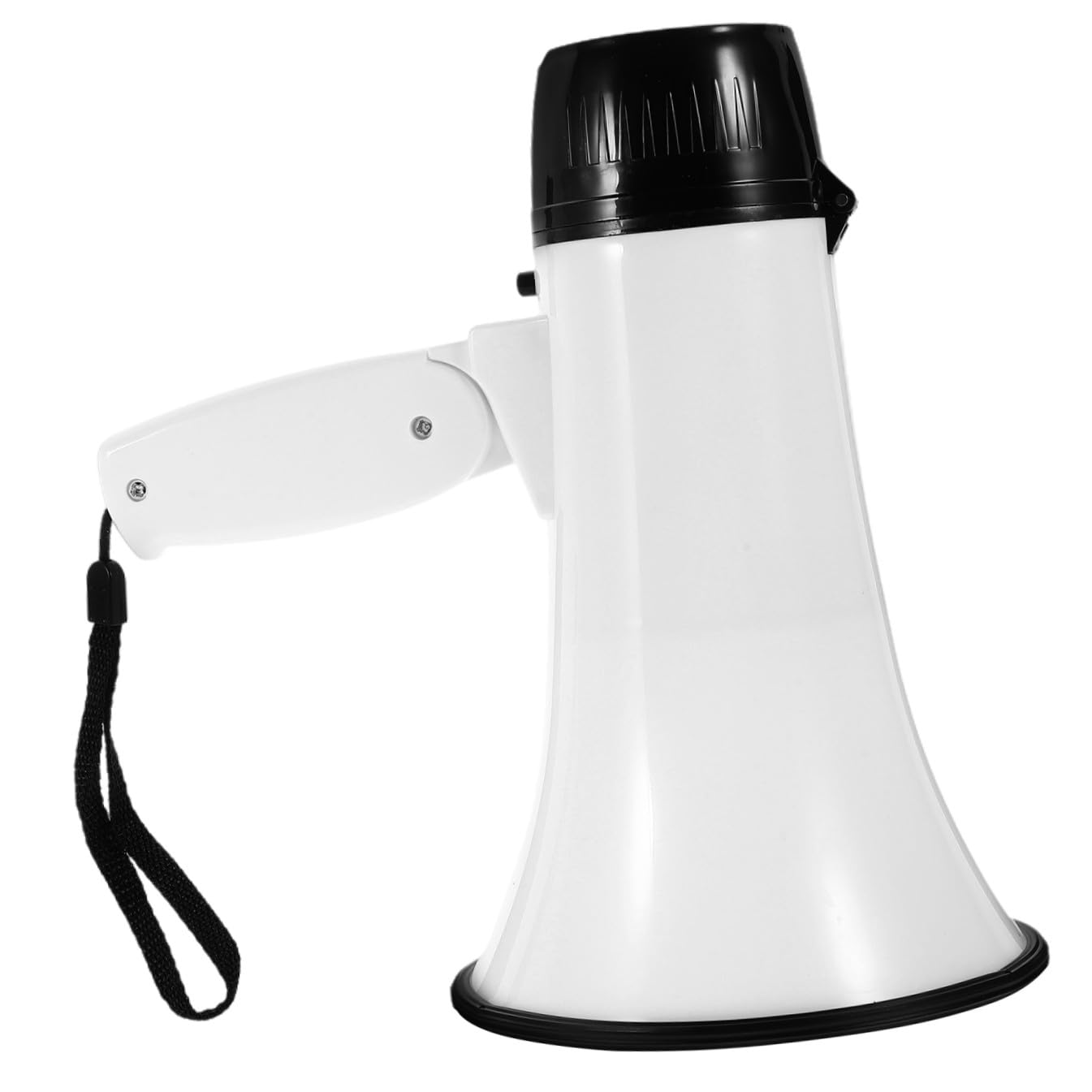 Healeved Mégaphone Trompette Portable Microphone D'enregistrement, Amplificateur de Son Blanc 3500mah en Abs et Acier pour Guide Touristique et Commerçant