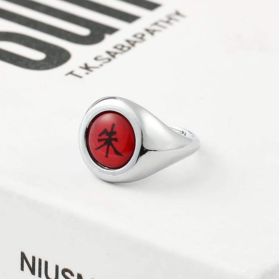 Itachi Uchiha Ring Leaf Village Cosplay Set Collectible Rings